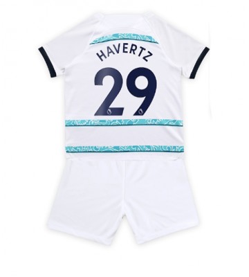 Chelsea Kai Havertz #29 Bortedraktsett Barn 2022-23 Kortermet (+ Korte bukser)
